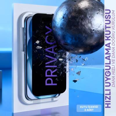 iPhone 15 Pro Max Hayalet Ekran Cam Koruyucu (2 Adet)
