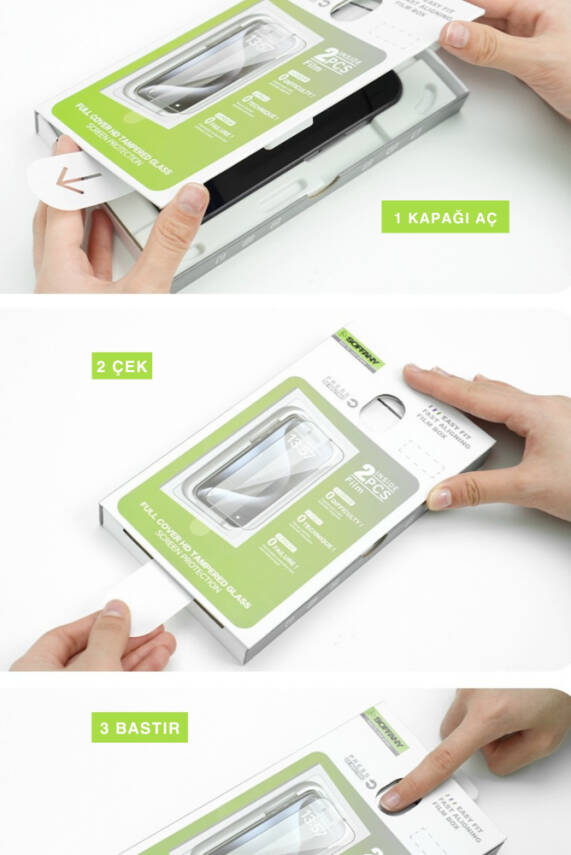 iPhone 15 Pro Otomatik Hizalanan 5D Ekran Cam Koruyucu (2 Adet) - 3