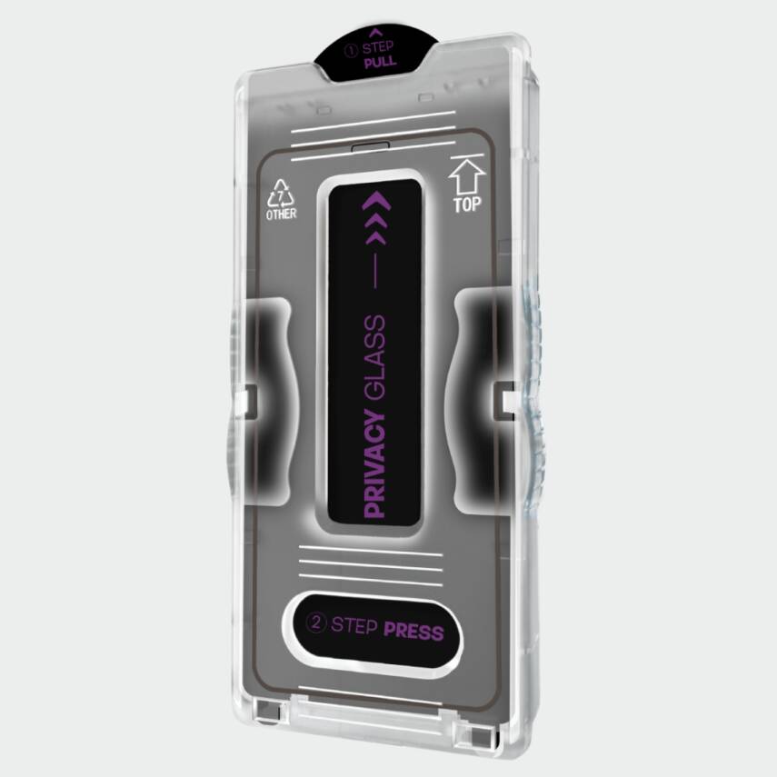 iPhone 16 Pro Hayalet Görünümlü Mekanizmalı Temperli Cam Ekran Koruyucu - 2