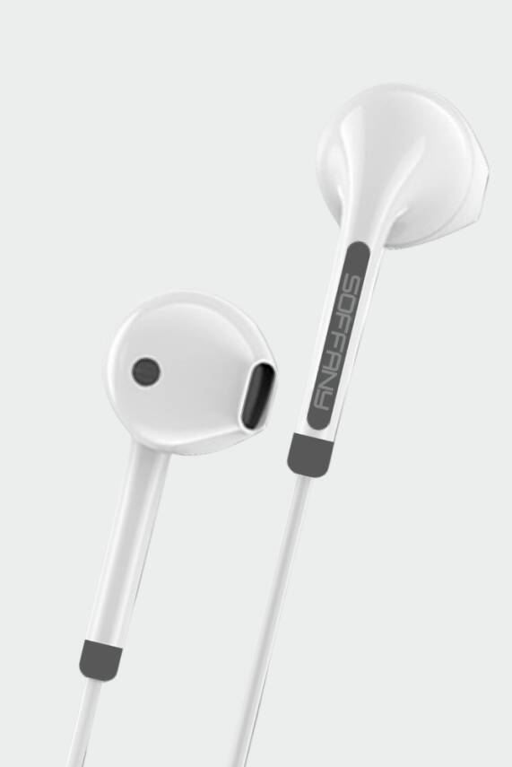 HF90-001 Jack Girişli / Kablolu Kulaklık / Beyaz - 1