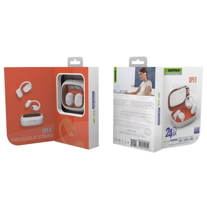  Kulak Üstü Bluetooth Kulaklık + Şarj Kablosu Beyaz - 2