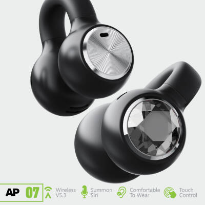 Küpe Tipi Bluetooth Kulaklık  Siyah