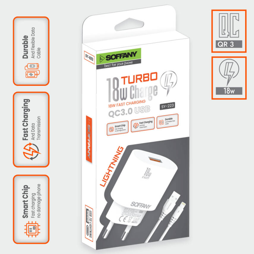 SY-223 Lightning Şarj & Data Kablosu - 2