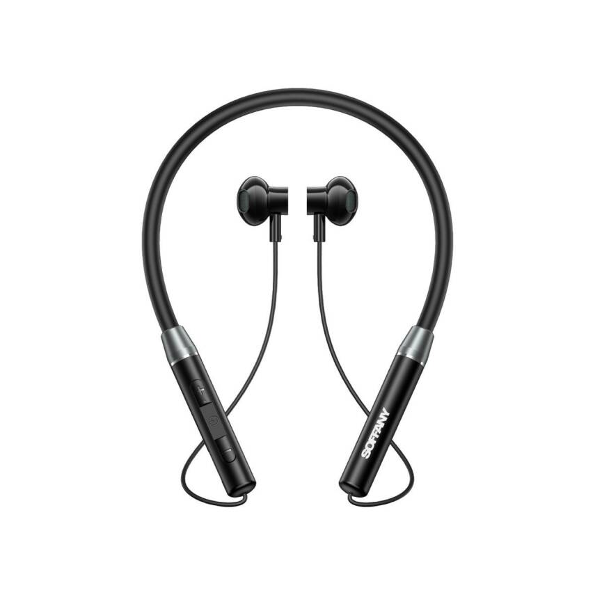 Magnet Serisi Boyun Askılı Bluetooth 5.3 Kulaklık Siyah - 1