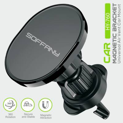 360° Manyetik Araç İçi Telefon Tutucu / Klima Uyumlu