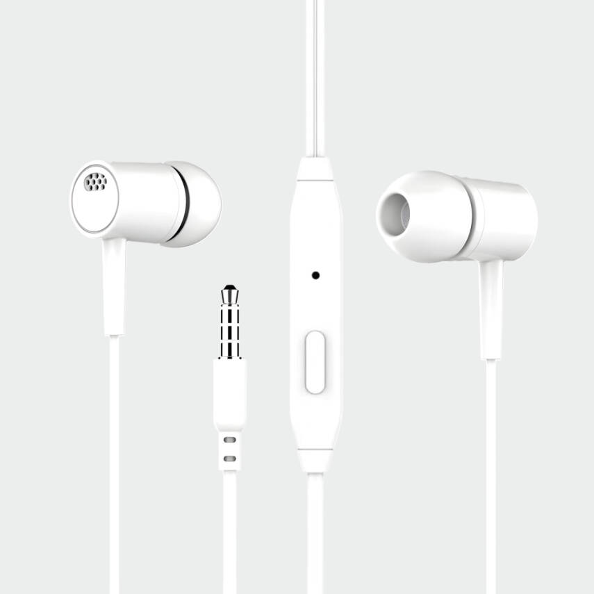 HF89-001 Jack Girişli / Kablolu Kulaklık / Beyaz - 2
