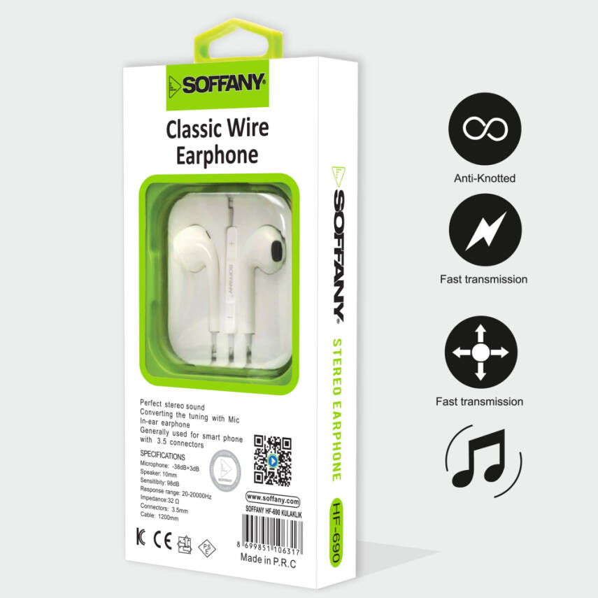 HF-690 Jack Girişli /  Kablolu Kulaklık - 2