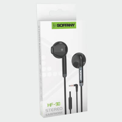 HF90-002 Jack Girişli / Kablolu Kulaklık / Siyah - 2