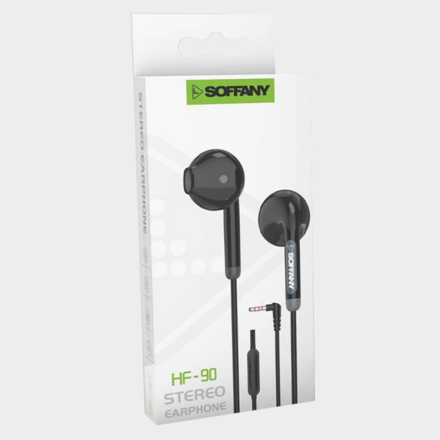 HF90-002 Jack Girişli / Kablolu Kulaklık / Siyah - 2