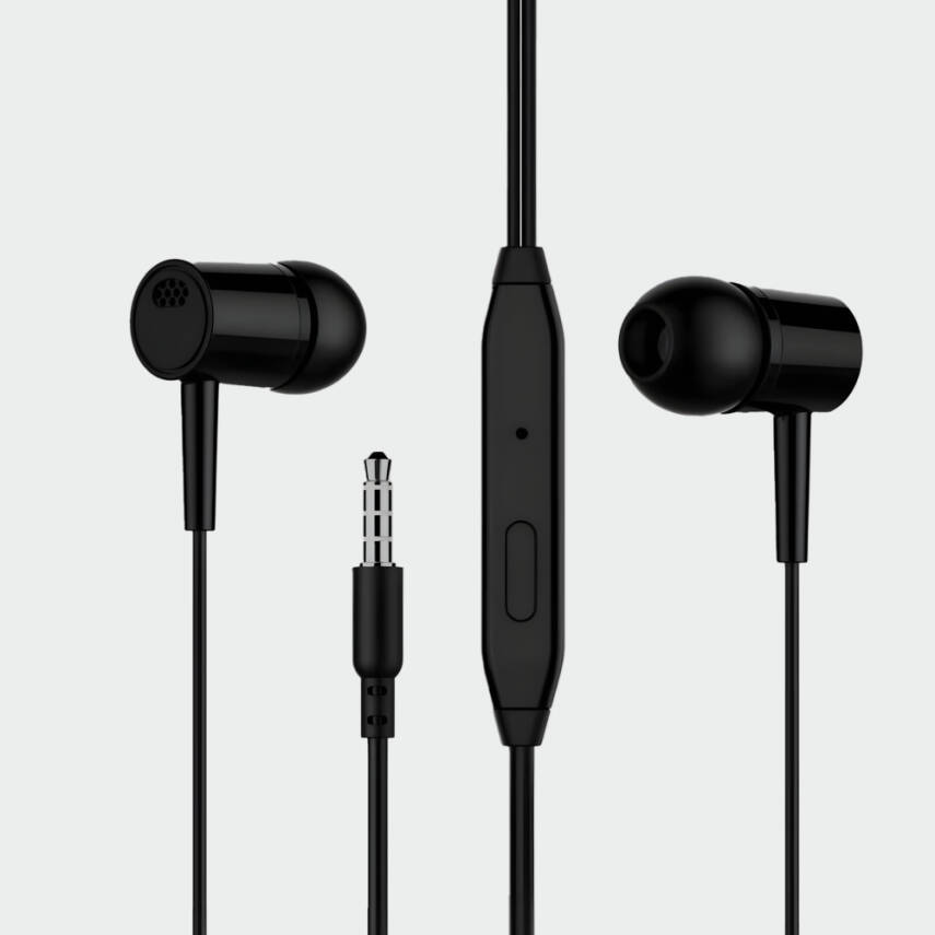 HF89-002 Jack Girişli / Kablolu Kulaklık / Siyah - 2