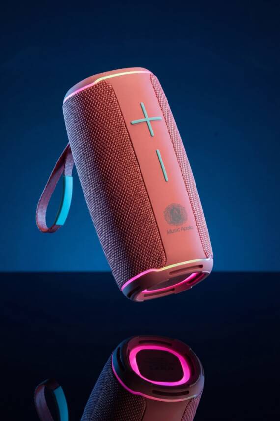 A18 20W BLUETOOTH HOPARLÖR IPX6 SU GEÇİRMEZ RGB IŞIKLI TAŞINABİLİR KABLOSUZ SPEAKER / PEMBE - 2