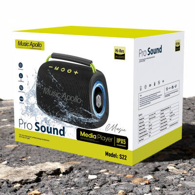 S22 MINI MUSIC PLAYER / RGB LED / 360 STEREO SES / IPX5 SUYA DAYANIKLI - 2