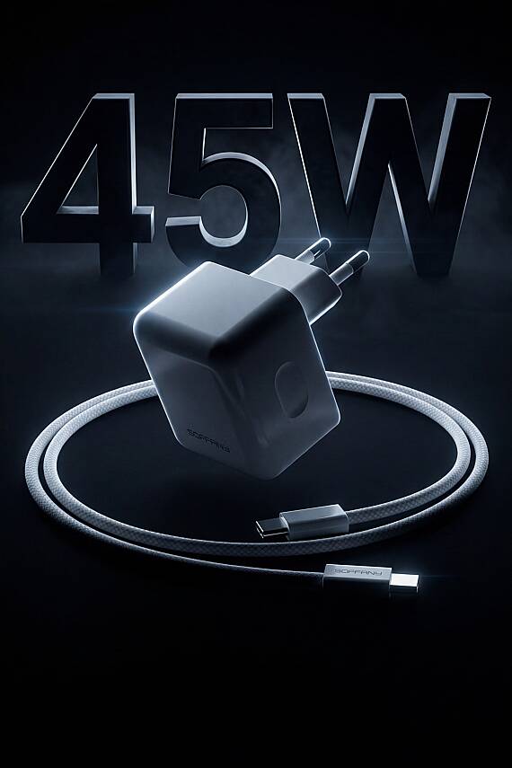 Sy-460 45W PD Süper Hızlı Şarj Seti Type-C to Type-C Kablolu - 3
