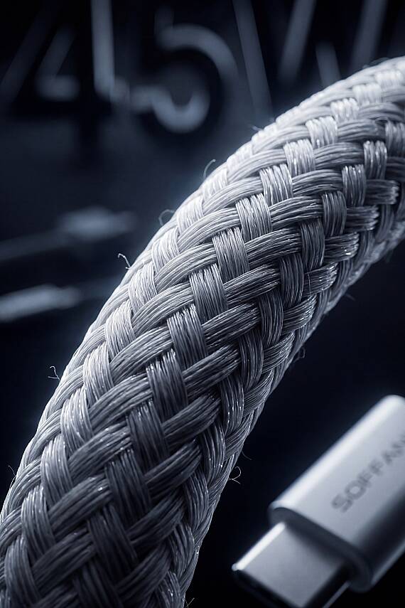 Sy-460 45W PD Süper Hızlı Şarj Seti Type-C to Type-C Kablolu - 5