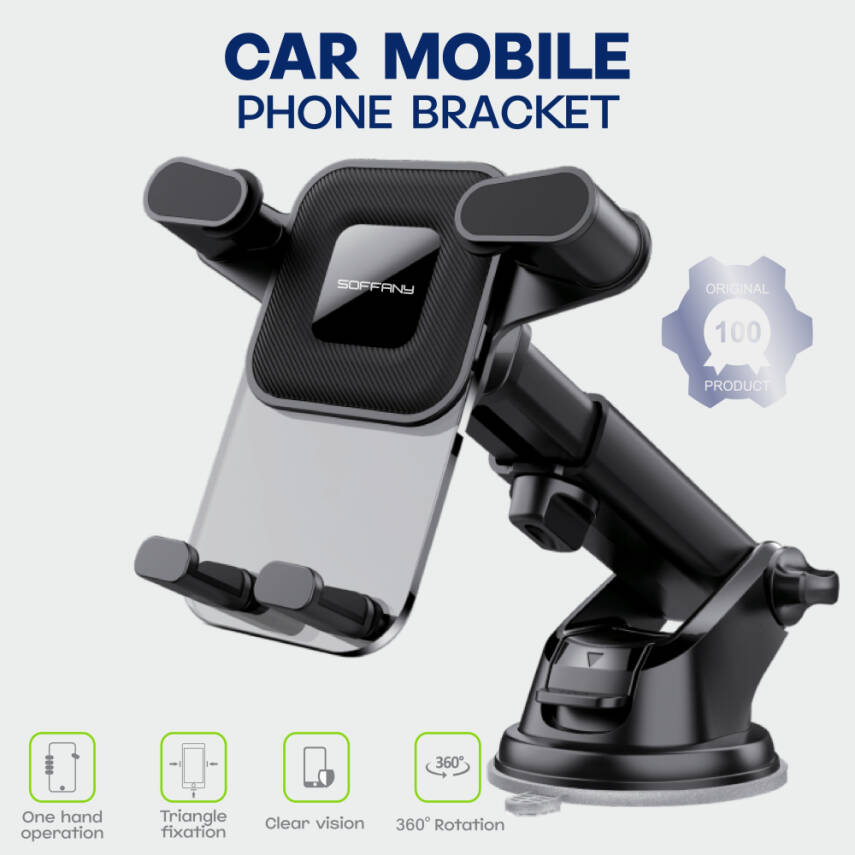 HY-710 360° Torpido Üstü Vantuzlu Araç İçi Telefon Tutucu - 1