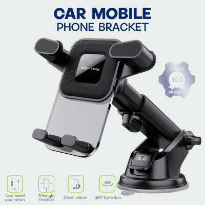 360° Torpido Üstü Vantuzlu Araç İçi Telefon Tutucu