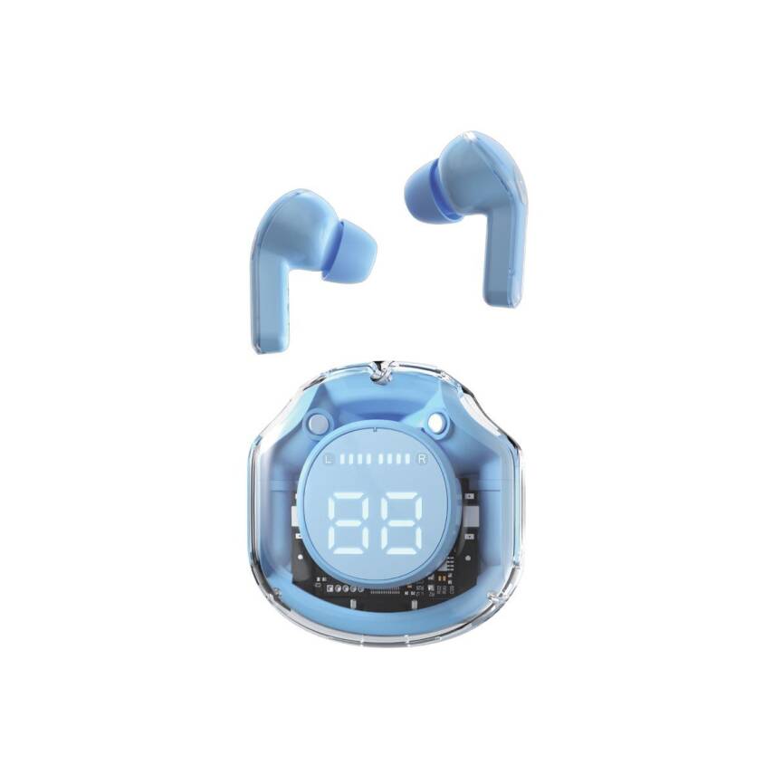  TWS Bluetooth Kulaklık + Bileklik + Şarj Kablosu Mavi - 1
