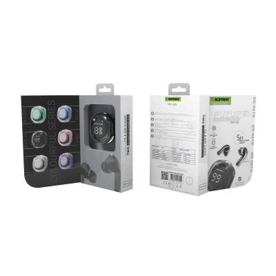  TWS Bluetooth Kulaklık + Bileklik + Şarj Kablosu Siyah - 2