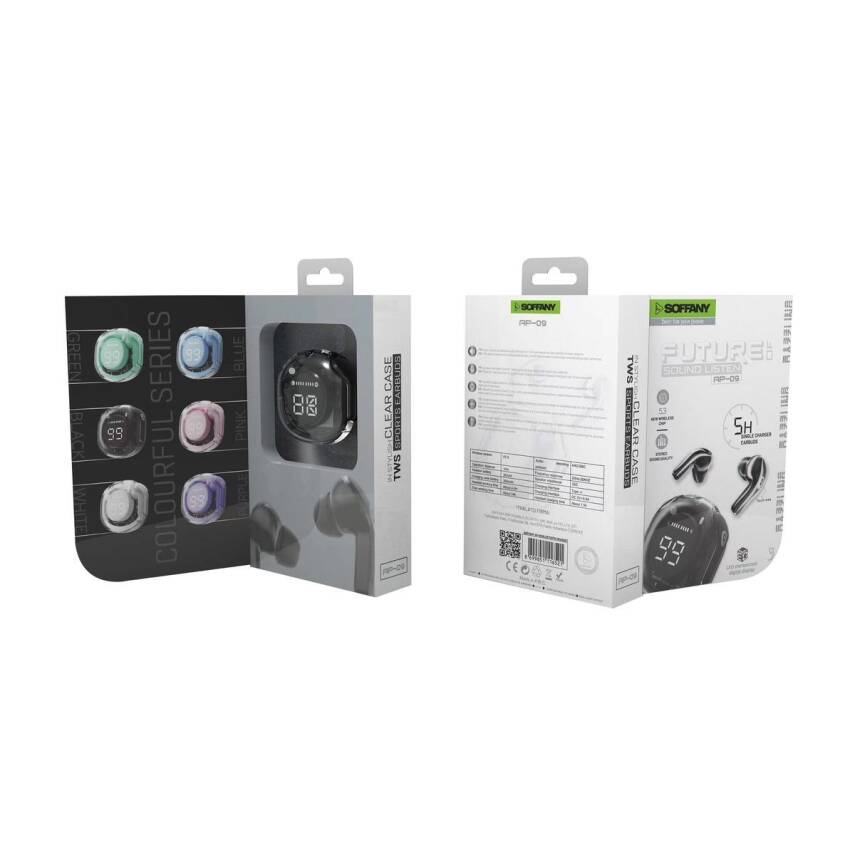  TWS Bluetooth Kulaklık + Bileklik + Şarj Kablosu Siyah - 2