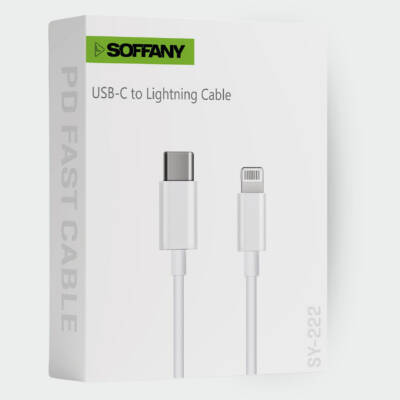 SY-222 Type-C to Lightning USB Data Kablosu – 1mt. - 2