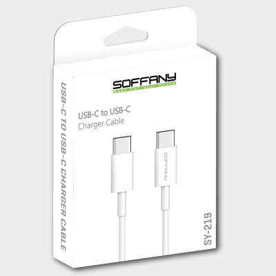 SY-219 Type-C to Type-C USB Data Kablosu – 1mt. - 2