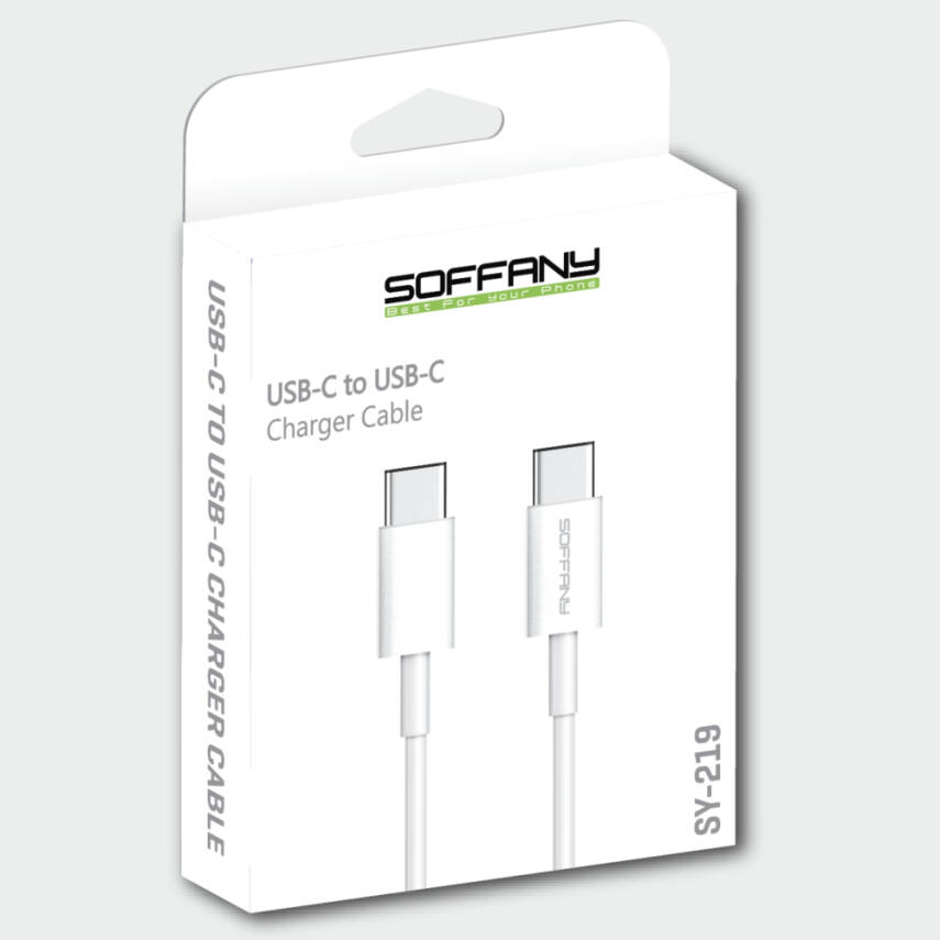 SY-219 Type-C to Type-C USB Data Kablosu – 1mt. - 2