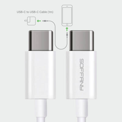 SY-219 Type-C to Type-C USB Data Kablosu – 1mt.
