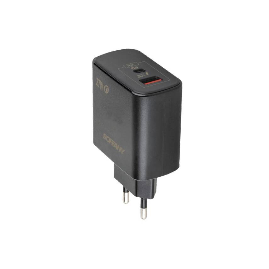 USB-A + USB-C Süper Hızlı Şarj Başlığı / Adaptör - 1