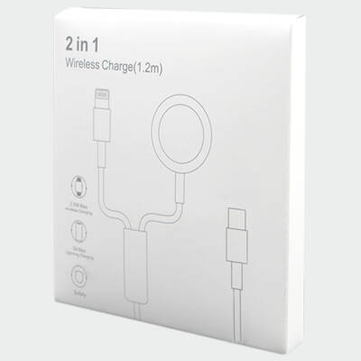 DF-005 Watch ve Lightning şarj kablosu - Type-C - 2