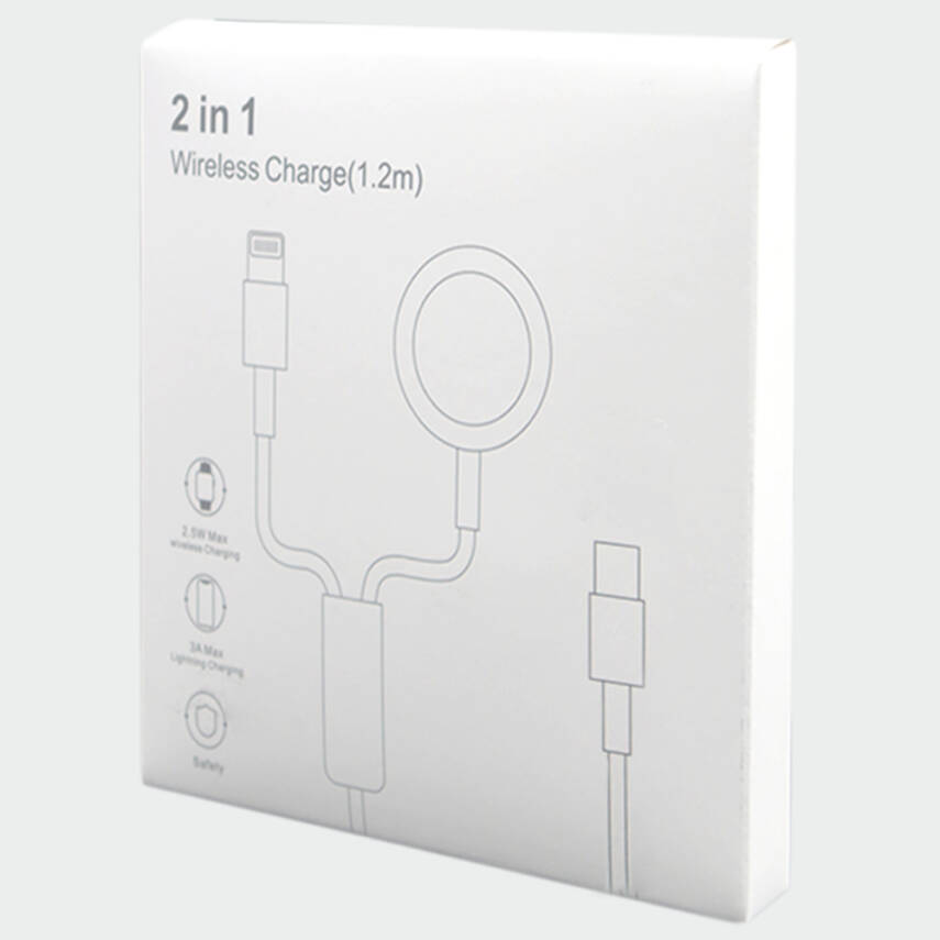 DF-005 Watch ve Lightning şarj kablosu - Type-C - 2