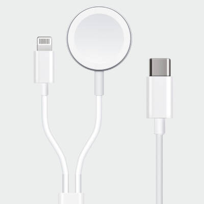 DF-005 Watch ve Lightning şarj kablosu - Type-C