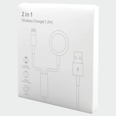 DF-003 Watch ve Lightning şarj kablosu - USB-A - 2