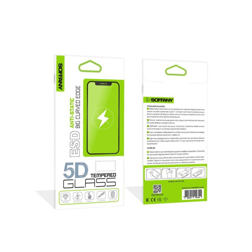 Xiaomi RM 14C Anti-Statik 5D Temperli Cam Koruyucu - 2