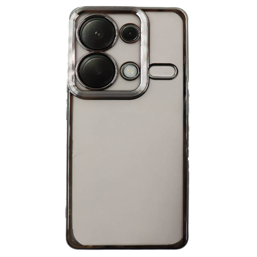 Xiaomi RM 14C Metal Çerçeveli Şeffaf Mıknatıslı Kılıf Beyaz - 1