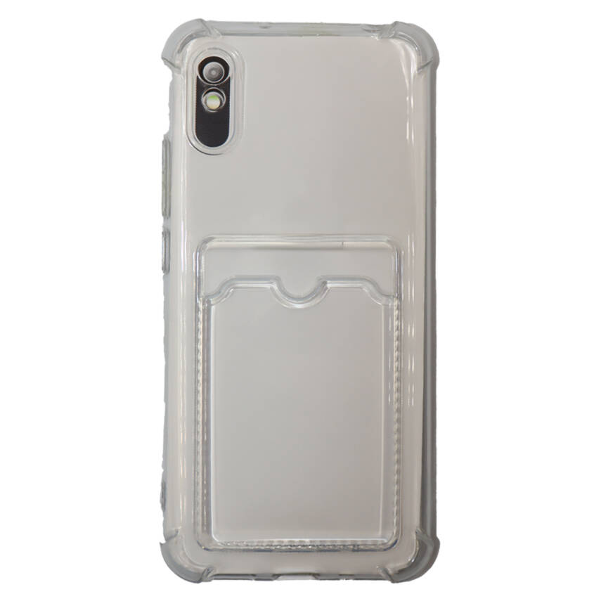 Xiaomi RM 14C Silikon Kart Cepli Elmas Desen Koruma Kılıfı Beyaz - 1