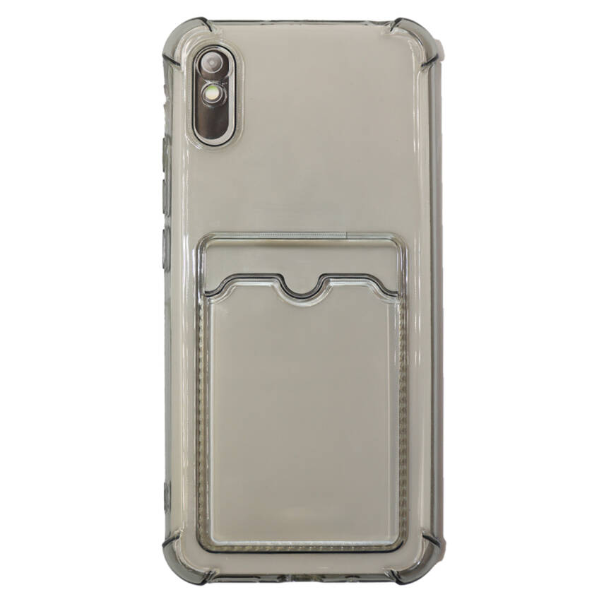 Xiaomi RM 14C Silikon Kart Cepli Elmas Desen Koruma Kılıfı Füme - 1